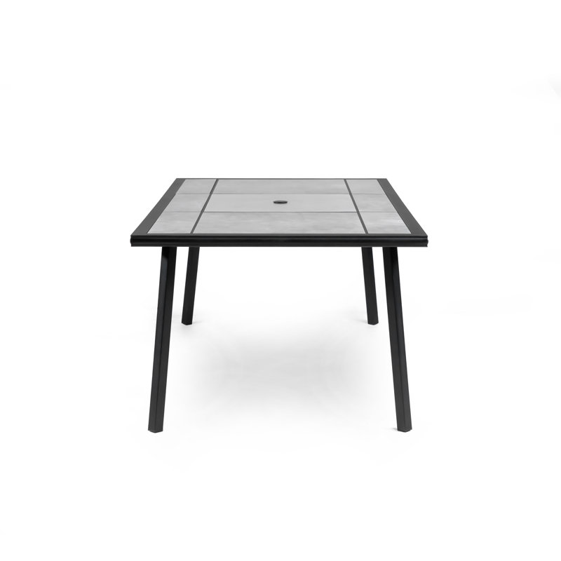 greemotion 76 Inch Long Ceramic Tile Top Outdoor Dining Table & Reviews